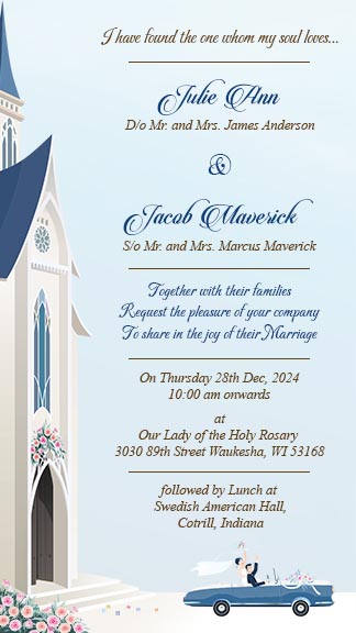 Christian Wedding Invitation